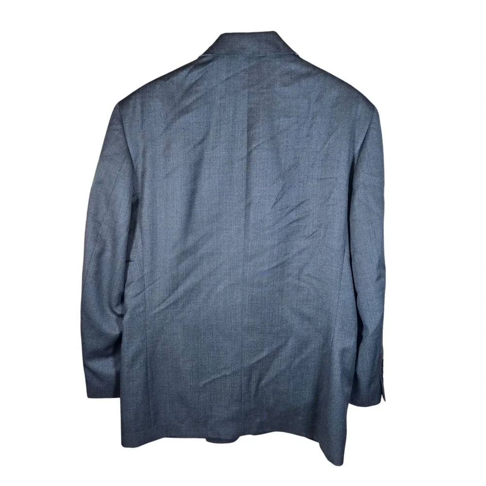 Gianfranco Ruffini‎ Mens 40R Gray Pinstripe Wool Blazer Jacket